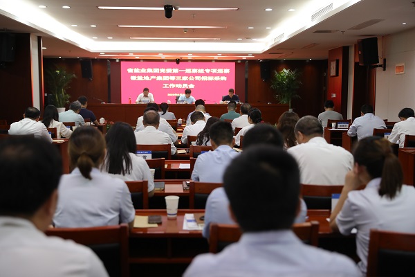 省乐盈VI官网集团党委第一专项巡察组巡察徽盐地产集团等三家公司招标采购事情发动会召开